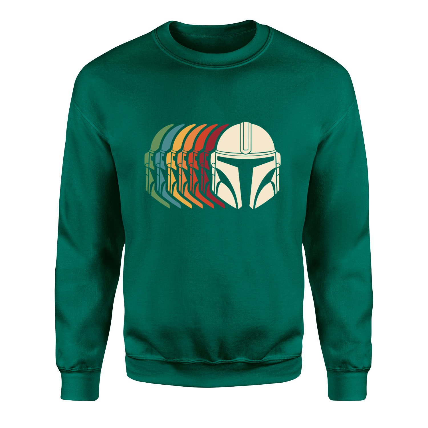 Mando Helmet Gradient Sweatshirt S - Nefti Yeşili