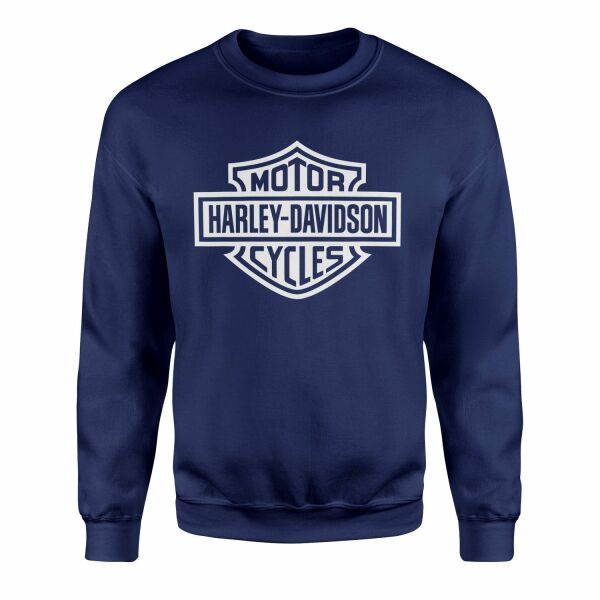 Harley-Davidson Shield W Sweatshirt L - İndigo Mavisi