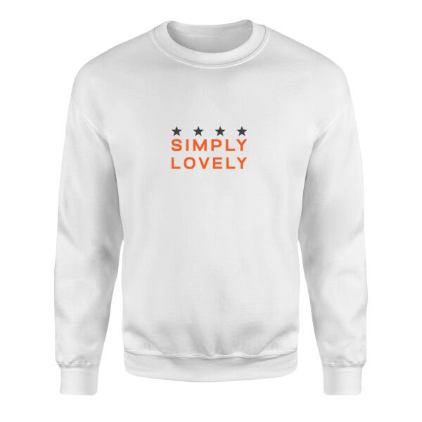 Simply Lovely Sweatshirt XL - Beyaz