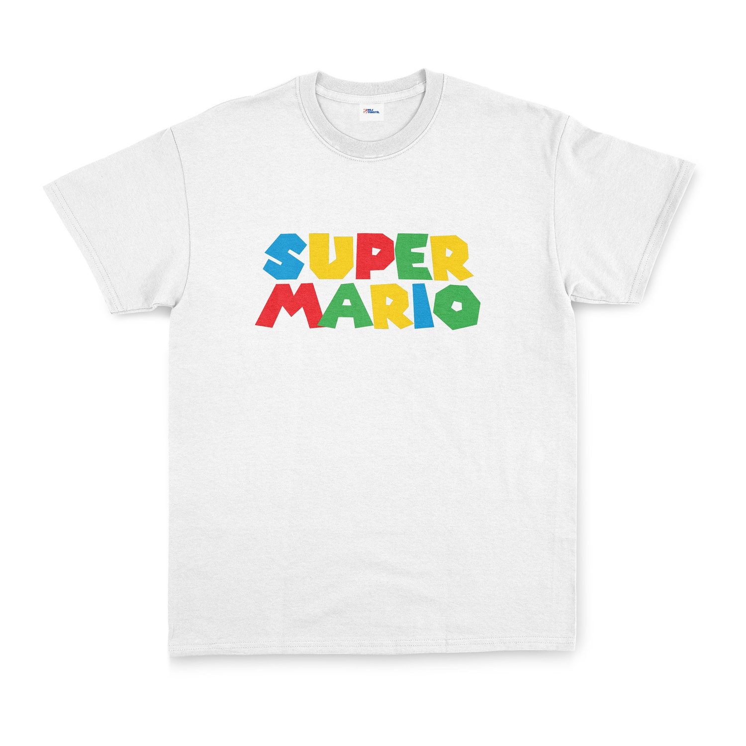 Super Mario Tişört L - Beyaz