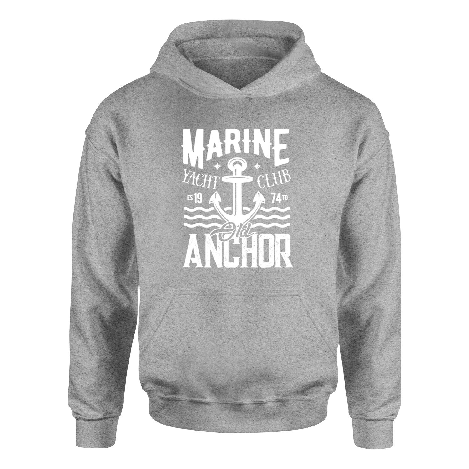 Old Anchor Hoodie S - Gri