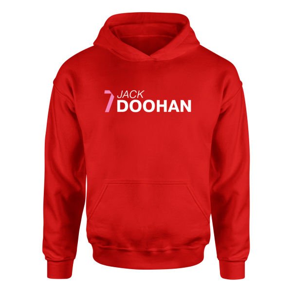 Jack Doohan 7 Hoodie S - Kırmızı