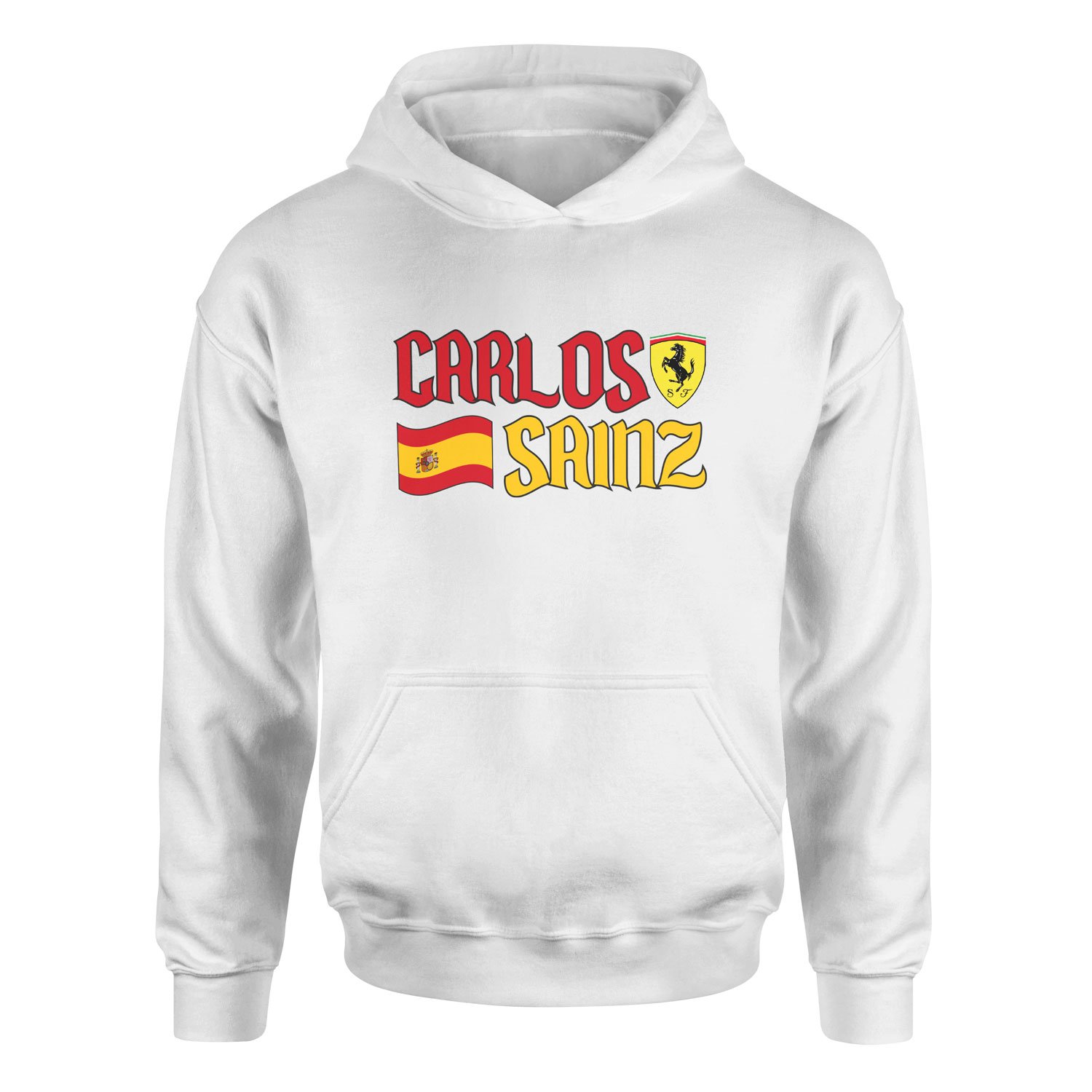 Carlos Sainz Spanish Matador Hoodie M - Beyaz