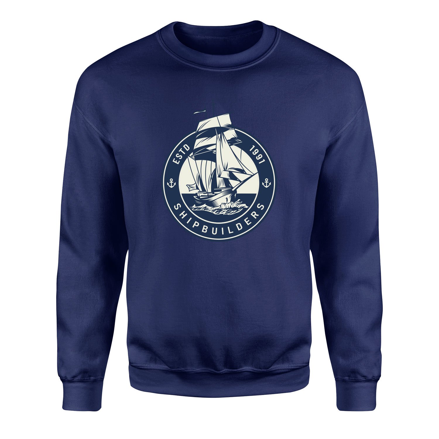 Shipbuilders Denizci Tasarımlı Sweatshirt M - Lacivert