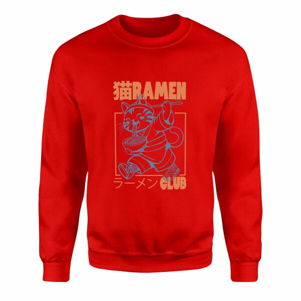 Ramen Club Sweatshirt XL - Kırmızı