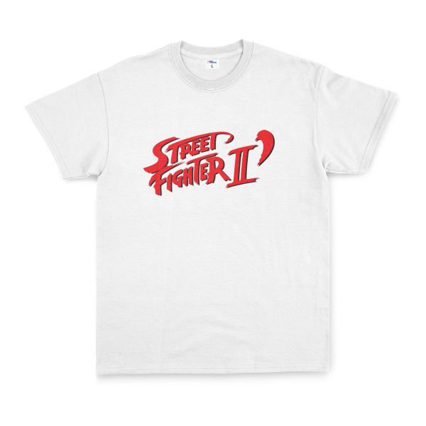 Street Fighter II Tişört XL - Beyaz