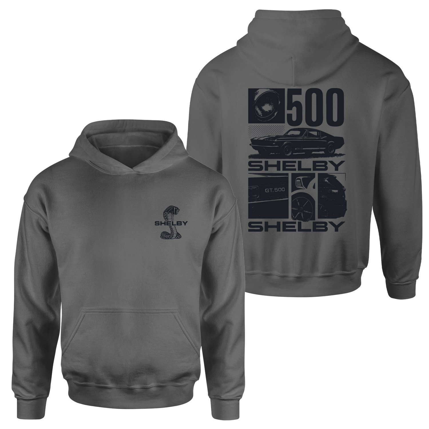 Shelby GT 500 Hoodie L - Füme