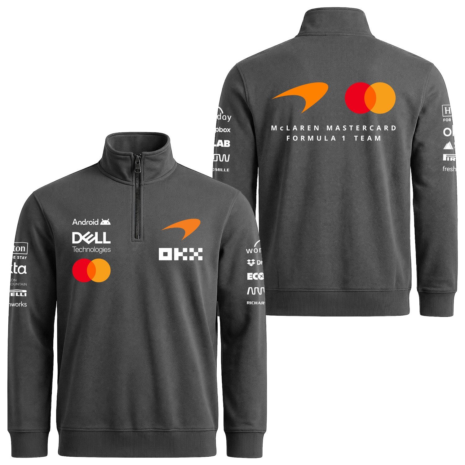 McLaren Racing 2026 Teamline Yarım Fermuarlı Sweatshirt