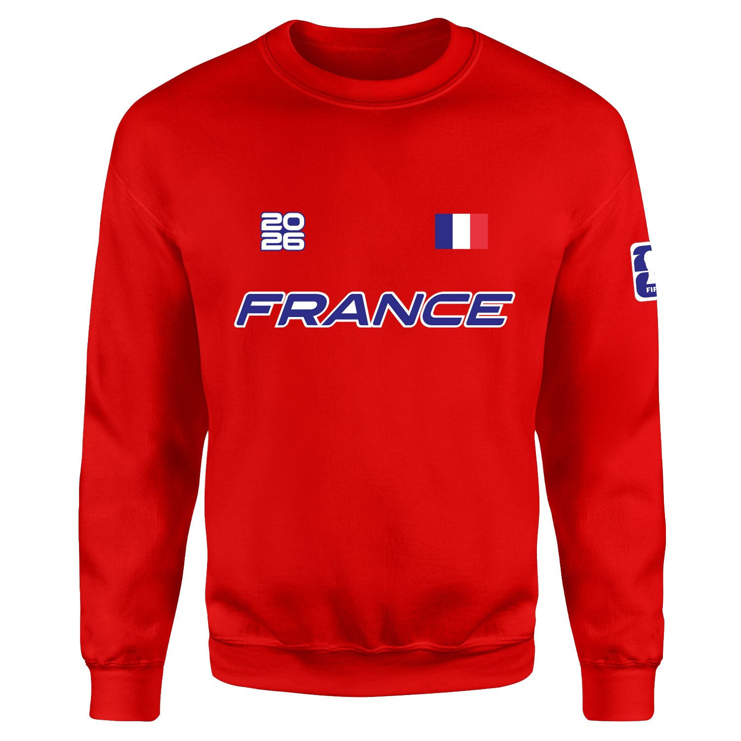Fransa 2026 Sweatshirt L - Kırmızı
