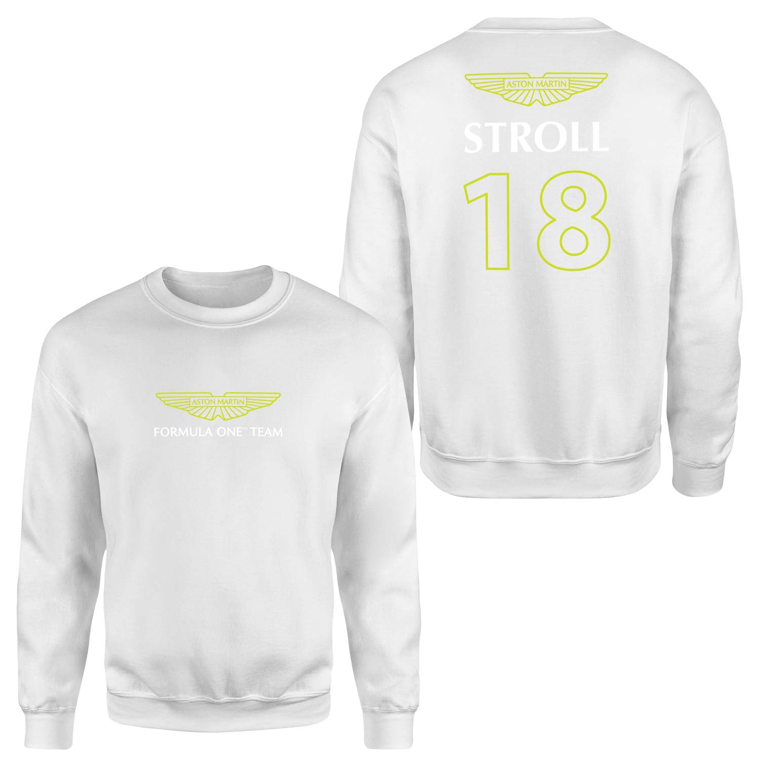 Lance Stroll | Aston Martin Basic Sweatshirt XXL - Beyaz