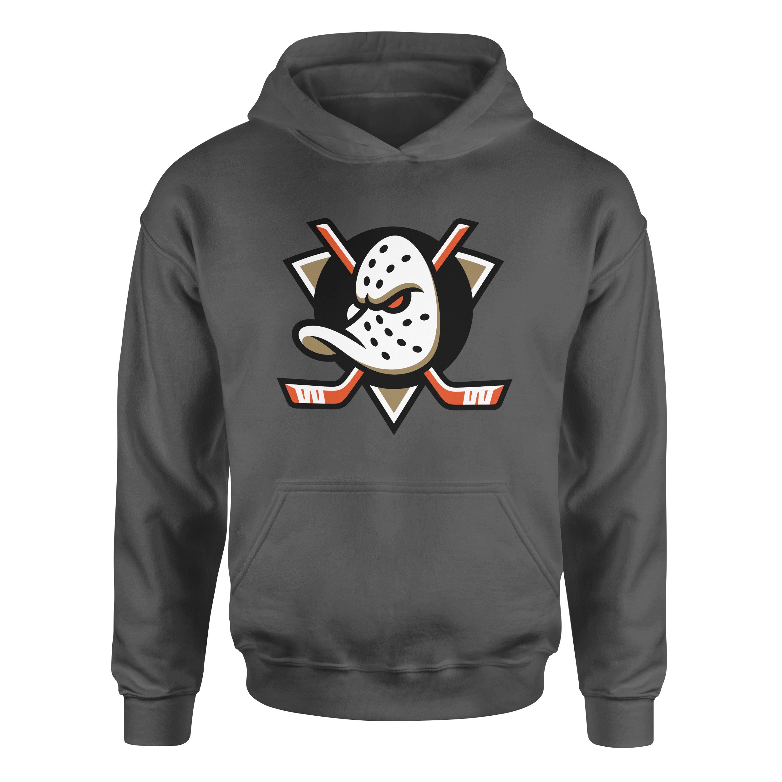 Anaheim Ducks Shield Hoodie S - Füme