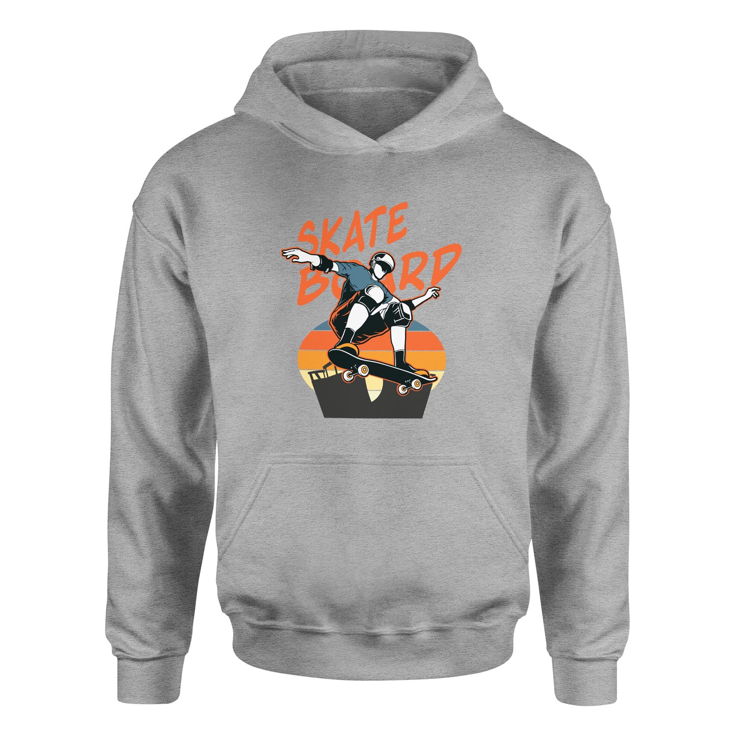 Skateboard Hoodie L - Gri