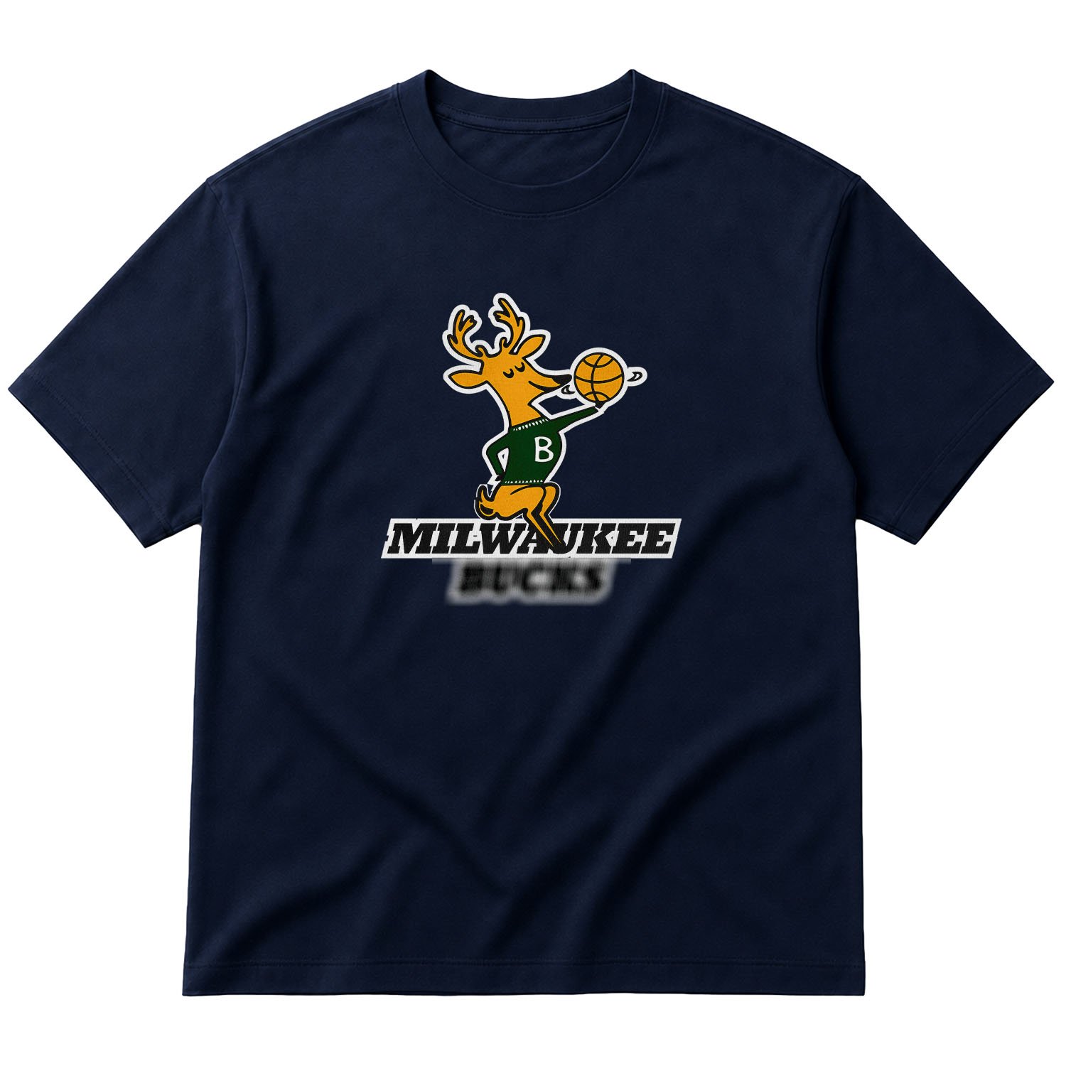 Bucks Retro Oversize Tişört M - İndigo Mavisi