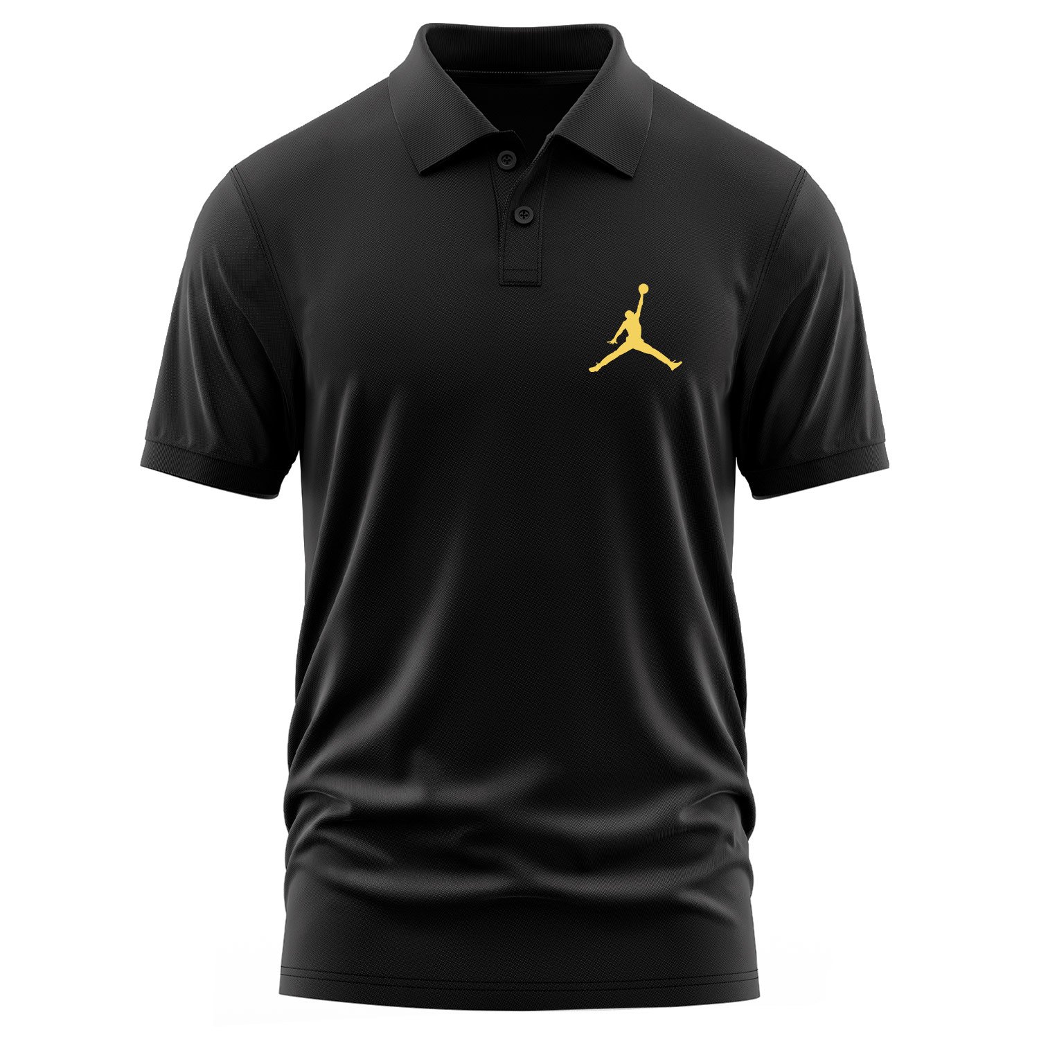 Air Jordan Gold Stroked Polo Tişört