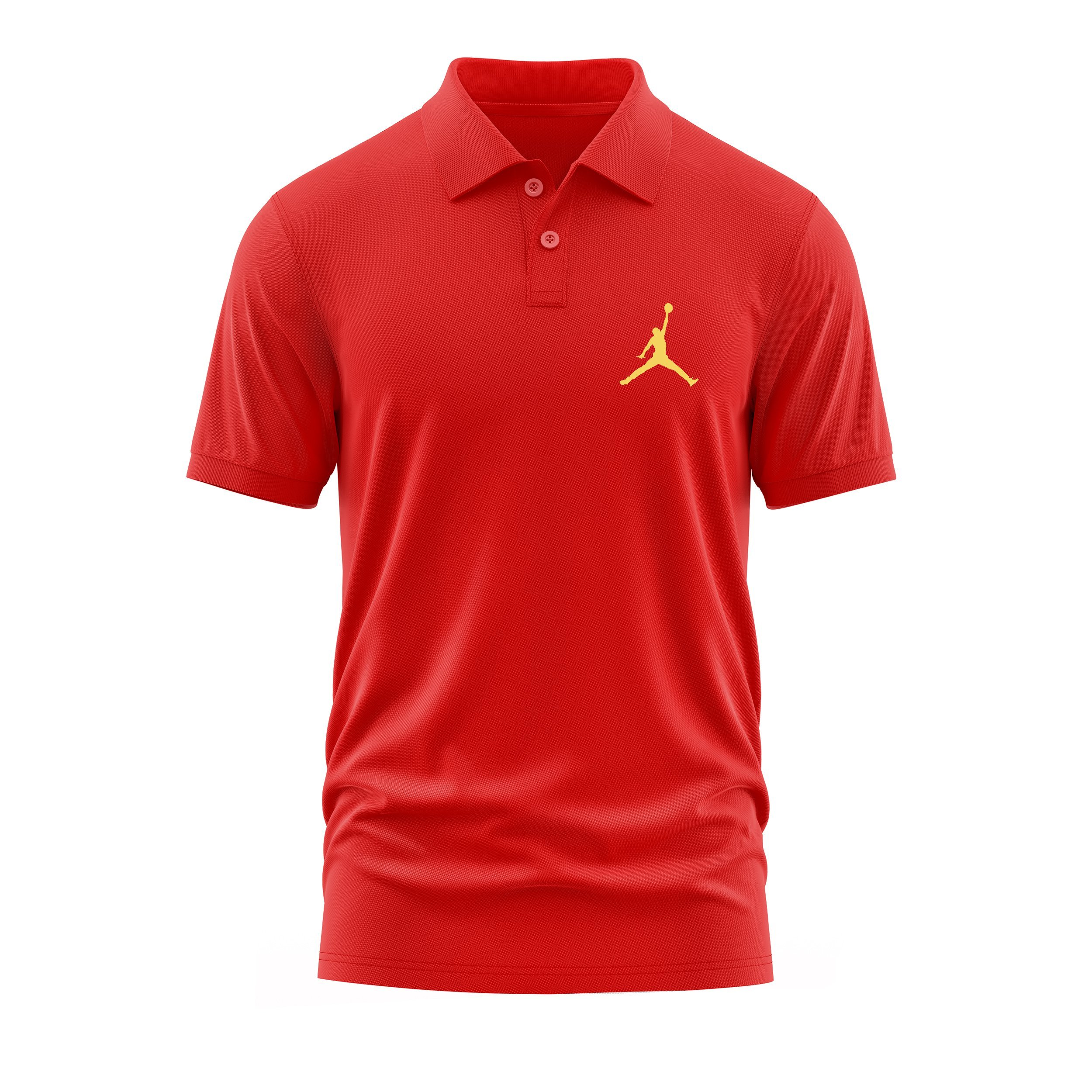 Air Jordan Gold Stroked Polo Tişört