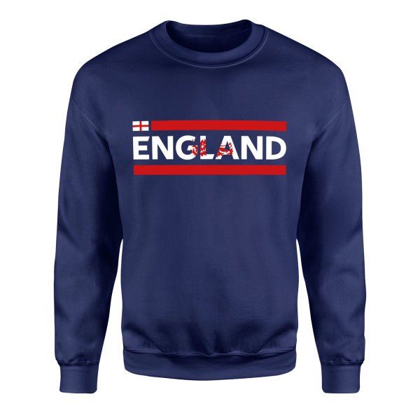 England Sweatshirt L - İndigo Mavisi