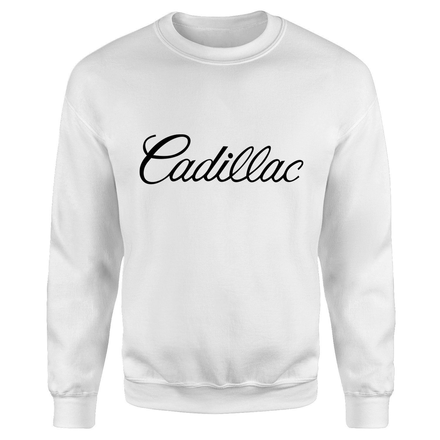 Cadillac Script Sweatshirt S - Beyaz