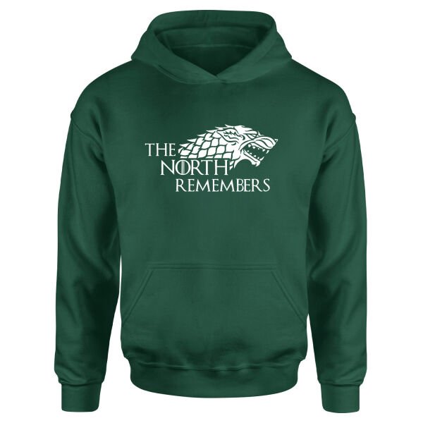 The North Remembers Hoodie L - Nefti Yeşili