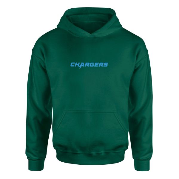 LA CHARGERS Iconic Hoodie L - Nefti Yeşili