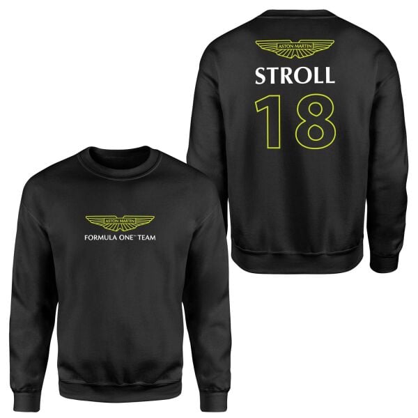 Lance Stroll | Aston Martin Basic Sweatshirt M - Siyah