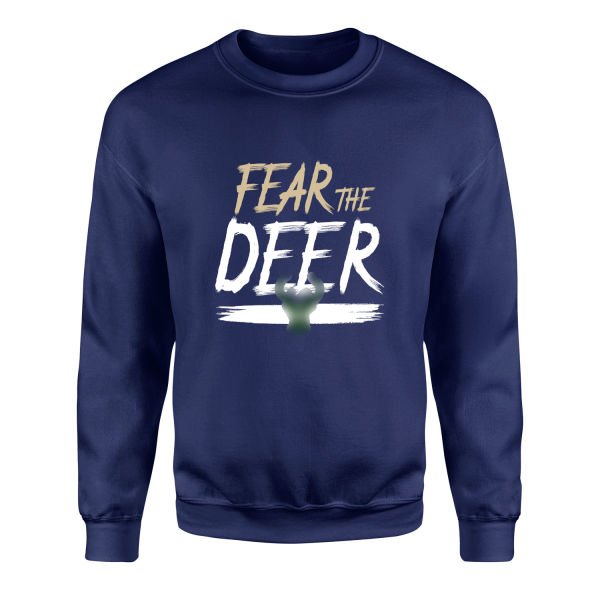 Fear the Deer Sweatshirt XL - İndigo Mavisi