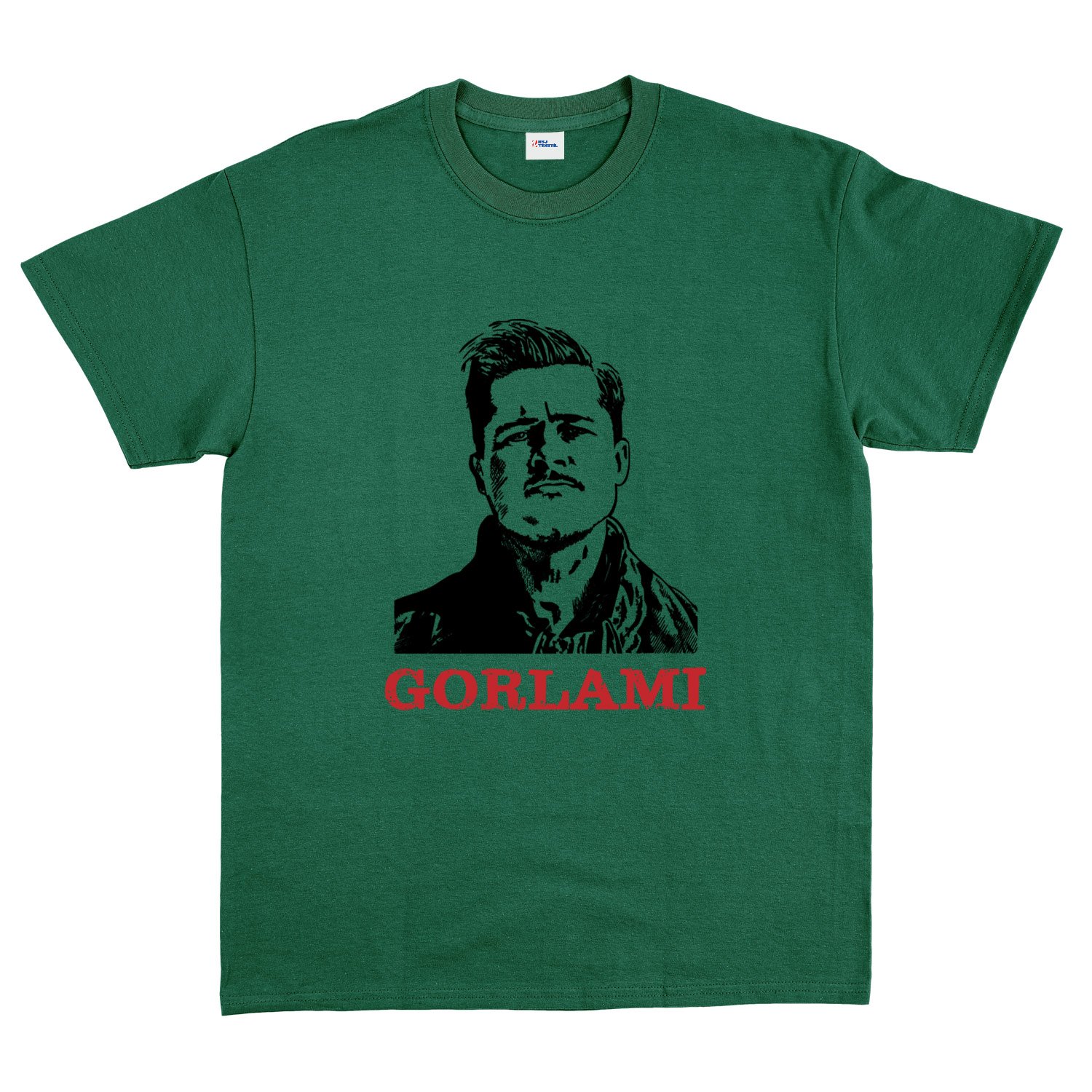 Gorlami | Brad Pitt Tişört XXL - Nefti Yeşili