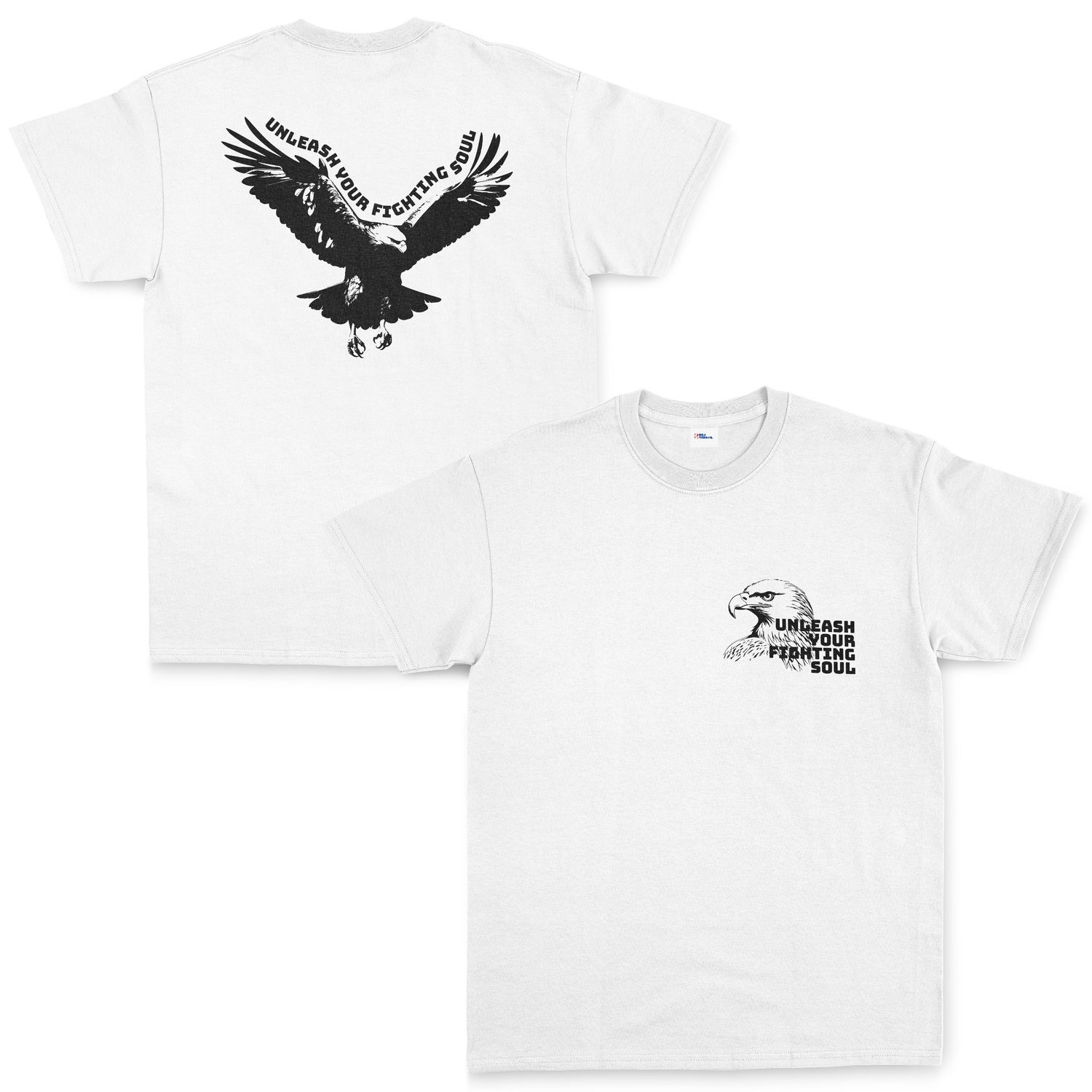 Unleash Your Fighting Soul | Eagle Tişört XXL - Beyaz