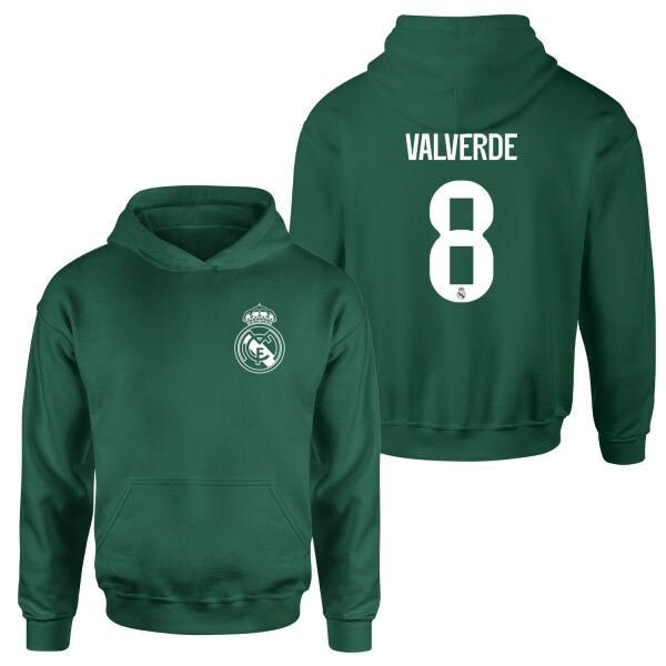 Federico Valverde RM BL Forma Hoodie XL - Nefti Yeşili