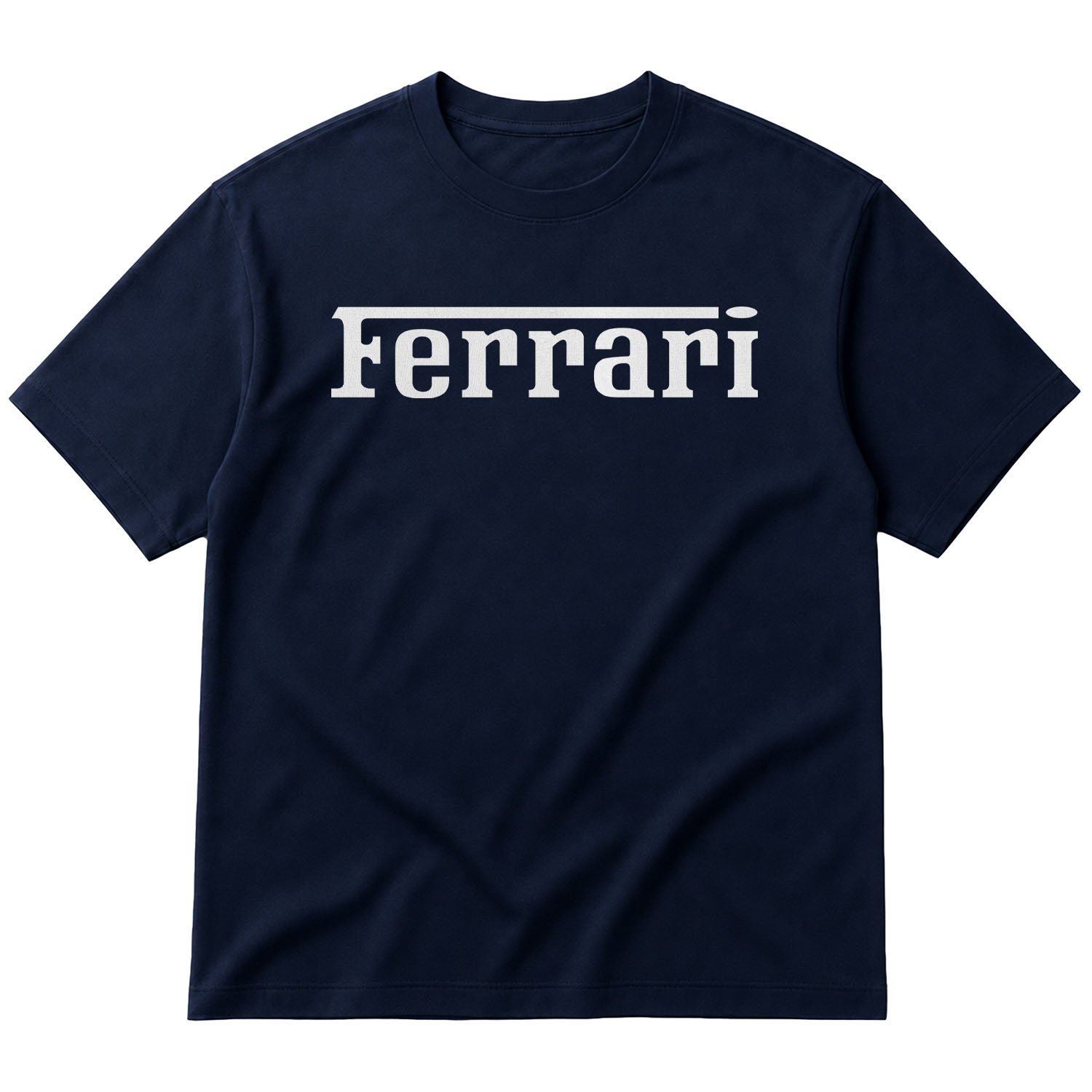 Ferrari White Oversize Tişört M - İndigo Mavisi