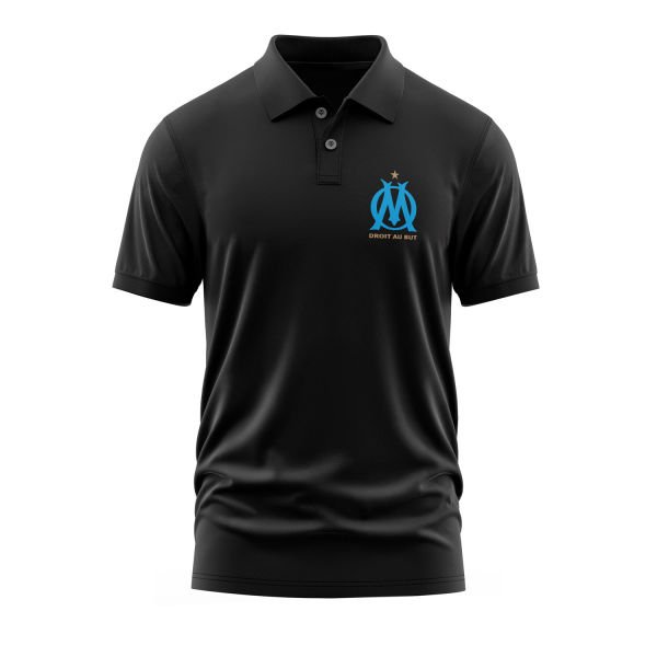 Olympique de Marseille Polo Tişört XXL - Siyah