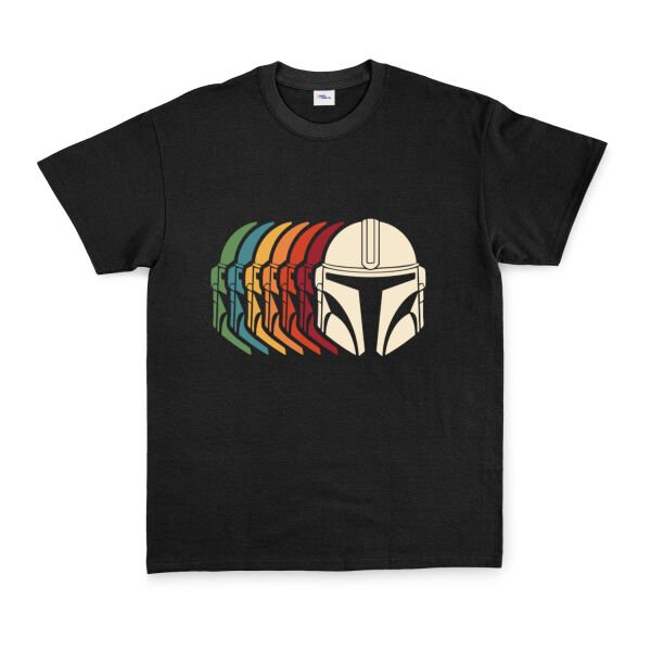 Mando Helmet Gradient Tişört S - Siyah