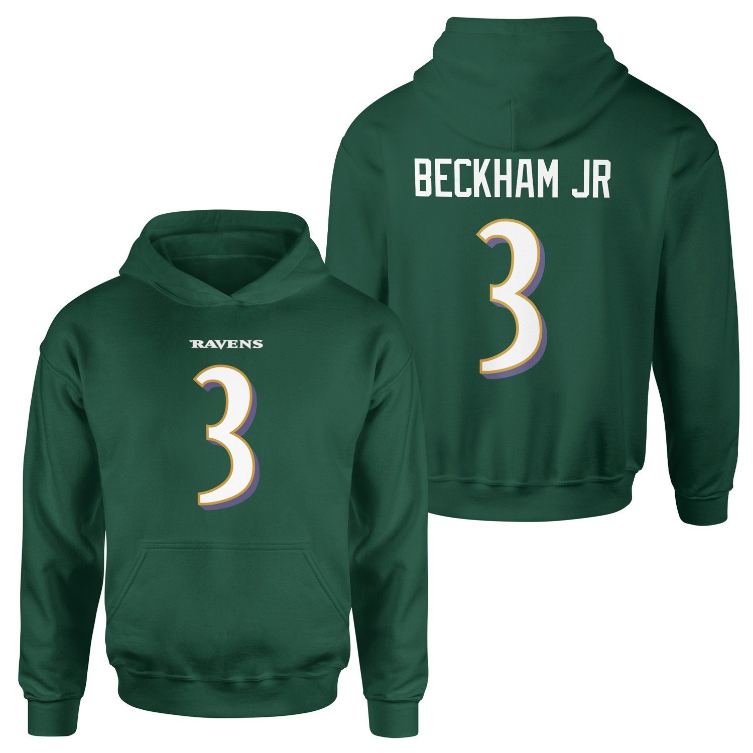Odell Beckham Jr. Baltimore Ravens Hoodie M - Nefti Yeşili