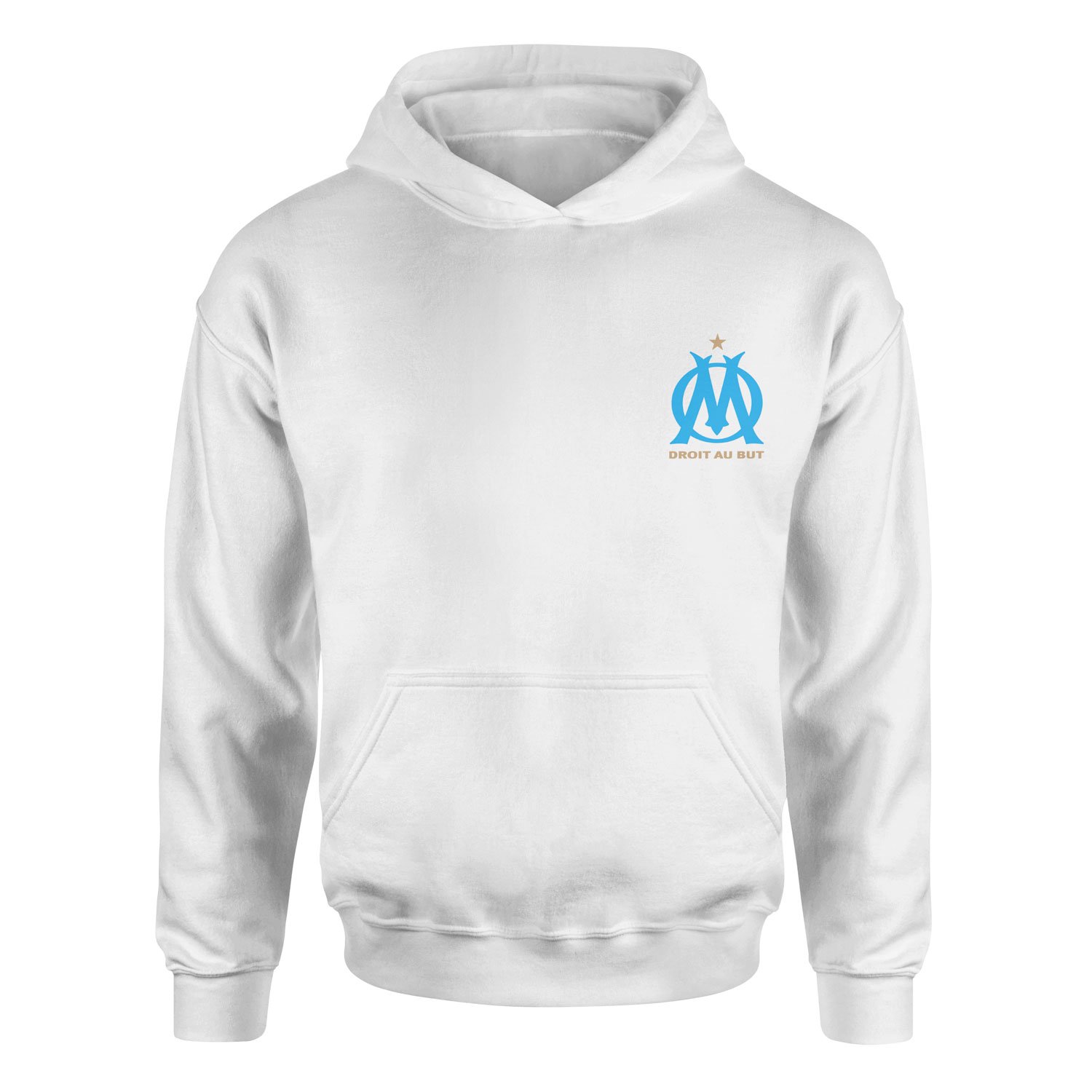 Olympique de Marseille Hoodie XL - Beyaz