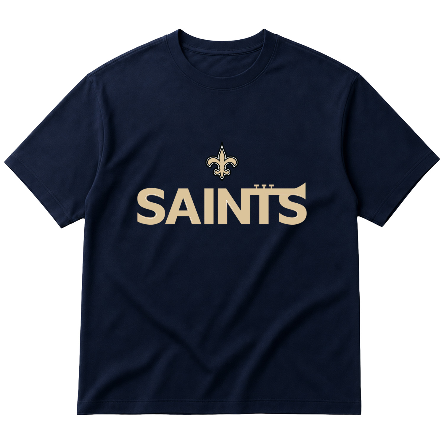 New Orleans Saints Trumpets Oversize Tişört L - İndigo Mavisi