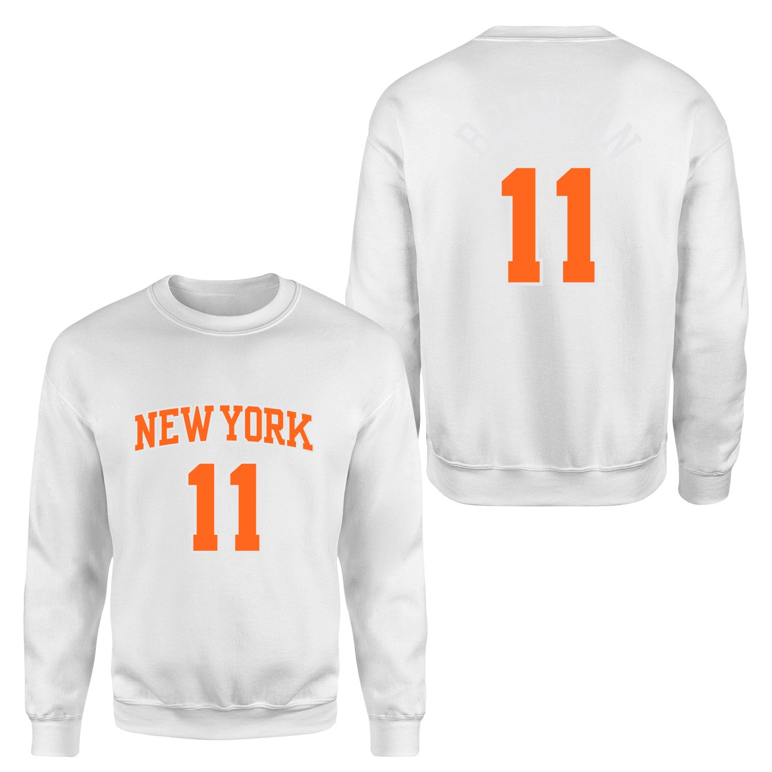 Jalen Brunson 11 New York Sweatshirt XXL - Beyaz