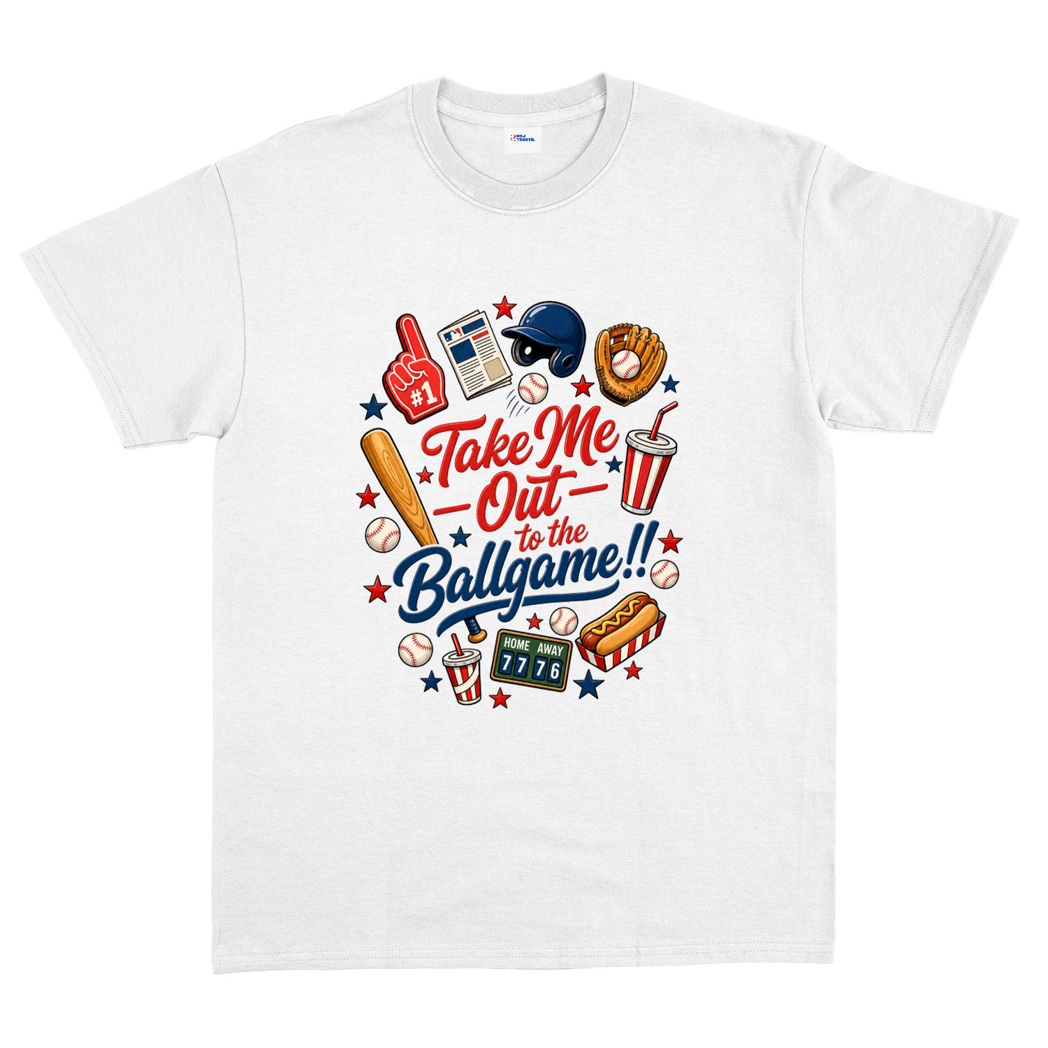 Take Me Out To The Ballgame Tişört M - Beyaz