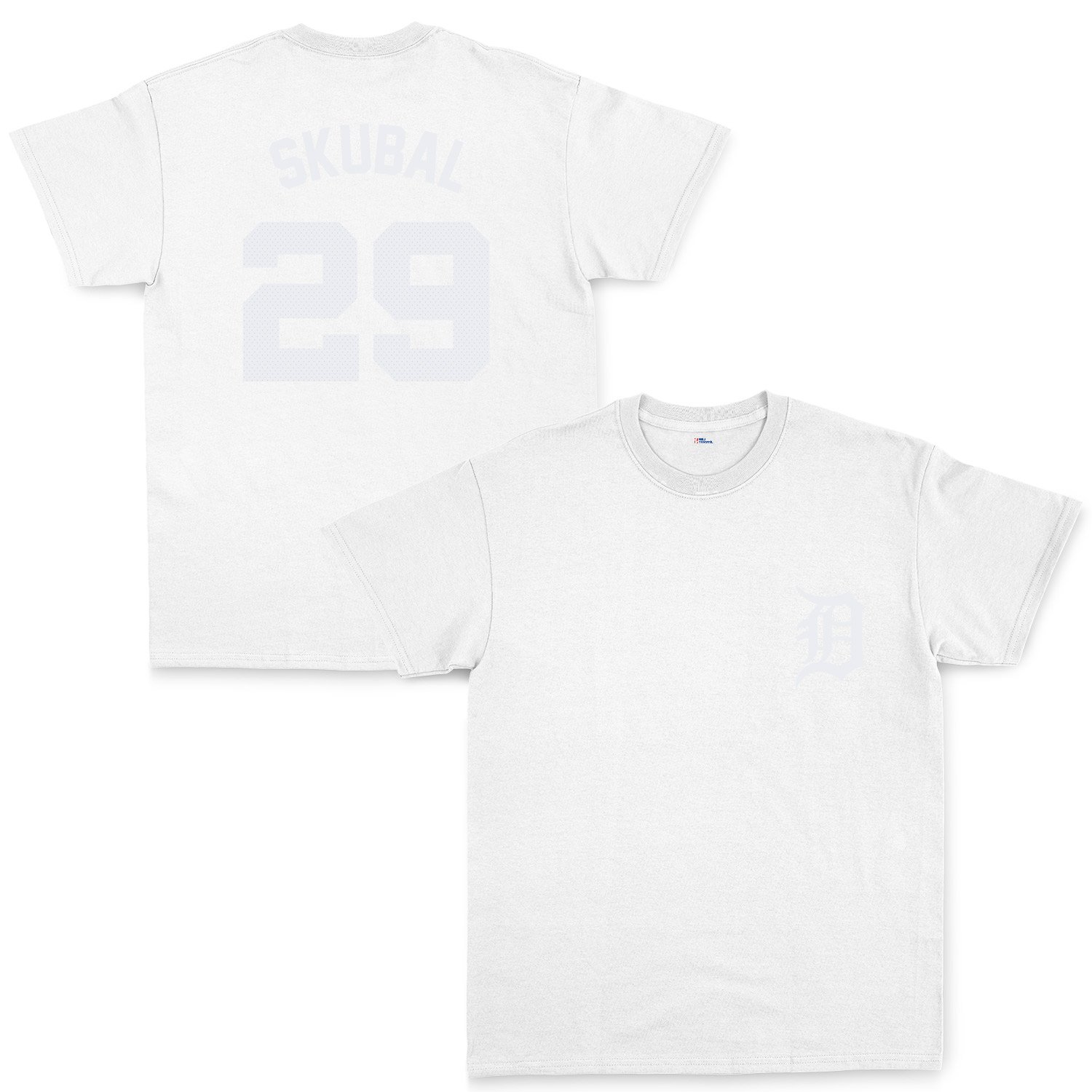 Tarik Skubal 29 Detroit Tigers Jersey Tişört M - Beyaz