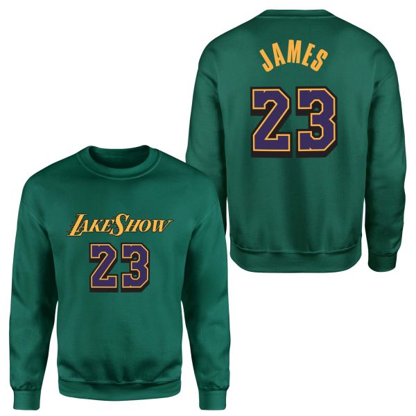 LeBron James 23 LakeShow Sweatshirt S - Nefti Yeşili