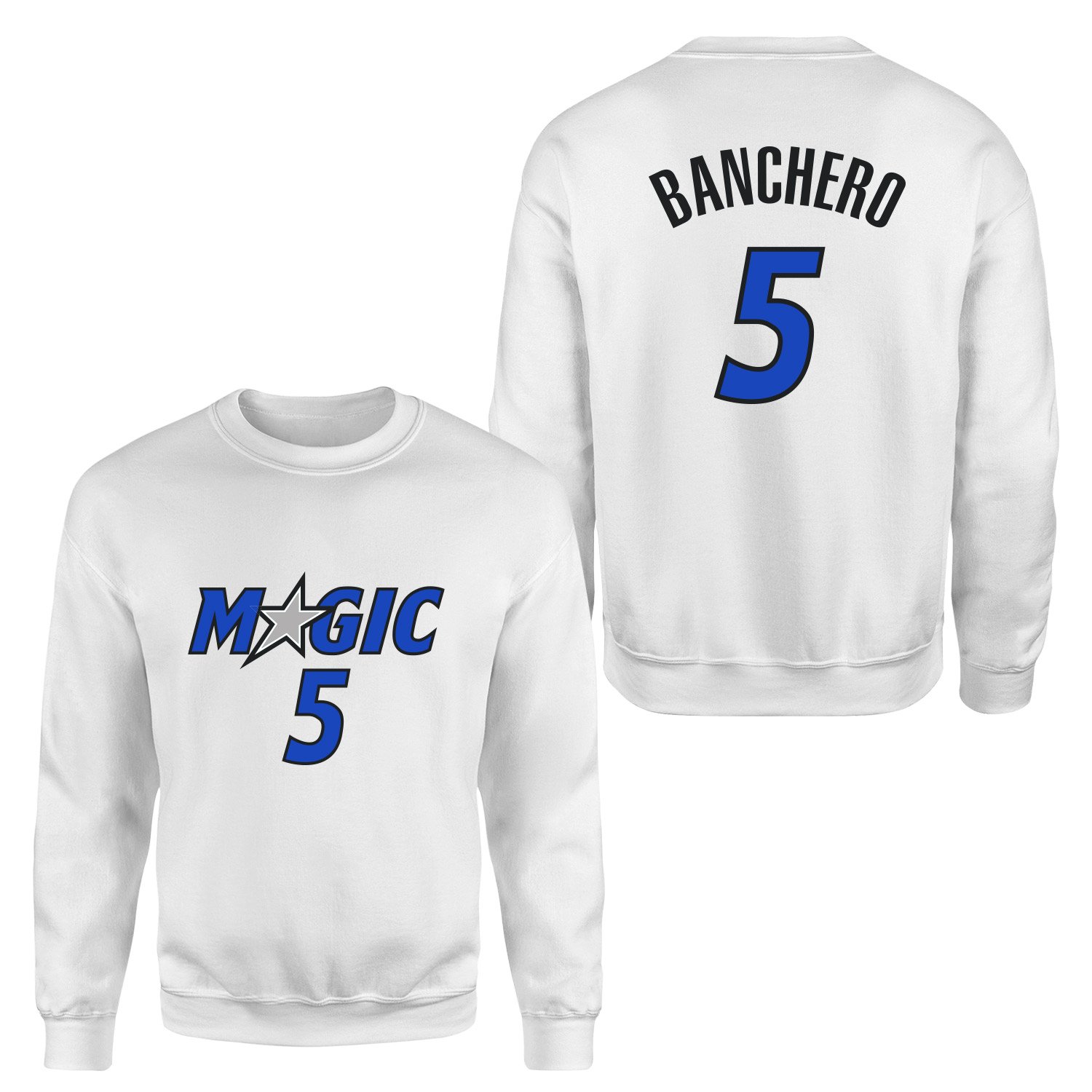 Paolo Banchero 5 Magic Forma Sweatshirt XL - Beyaz