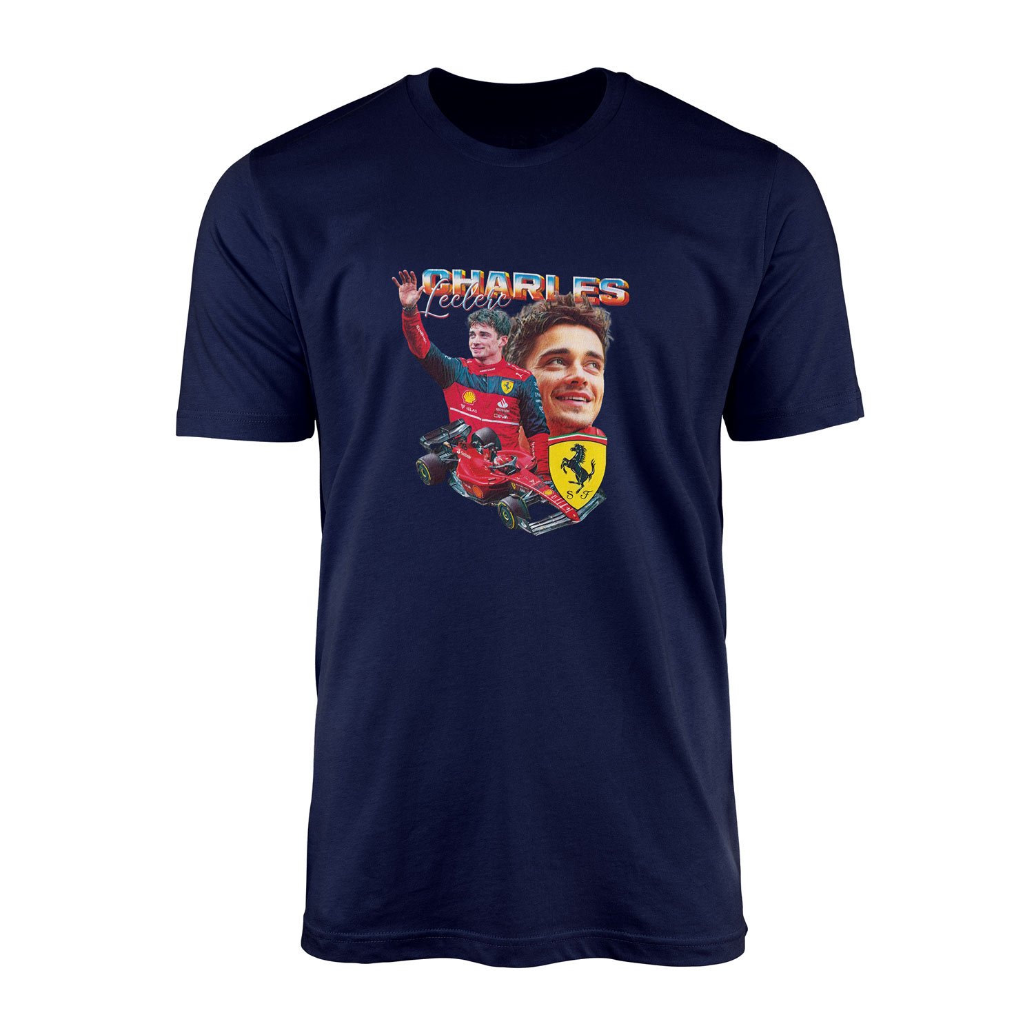Charles Leclerc Tişört XL - İndigo Mavisi