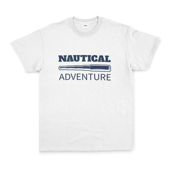 Nautical Adventure Denizci Tişört XL - Beyaz