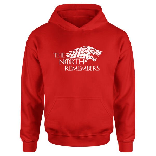 The North Remembers Hoodie M - Kırmızı