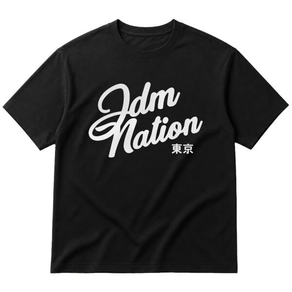JDM Nation Oversize Tişört S - Siyah
