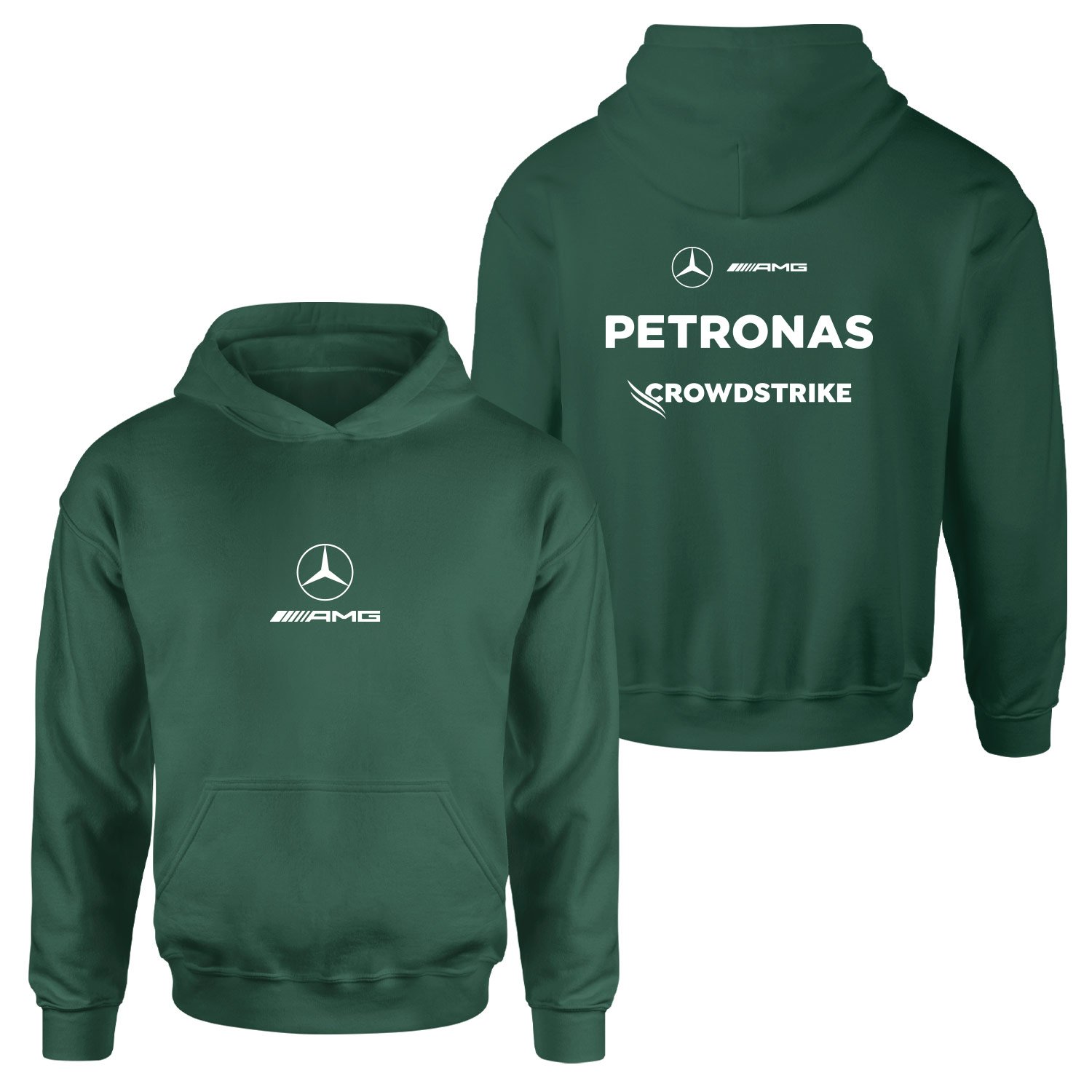 Mercedes AMG 2026 Basic Hoodie XL - Nefti Yeşili