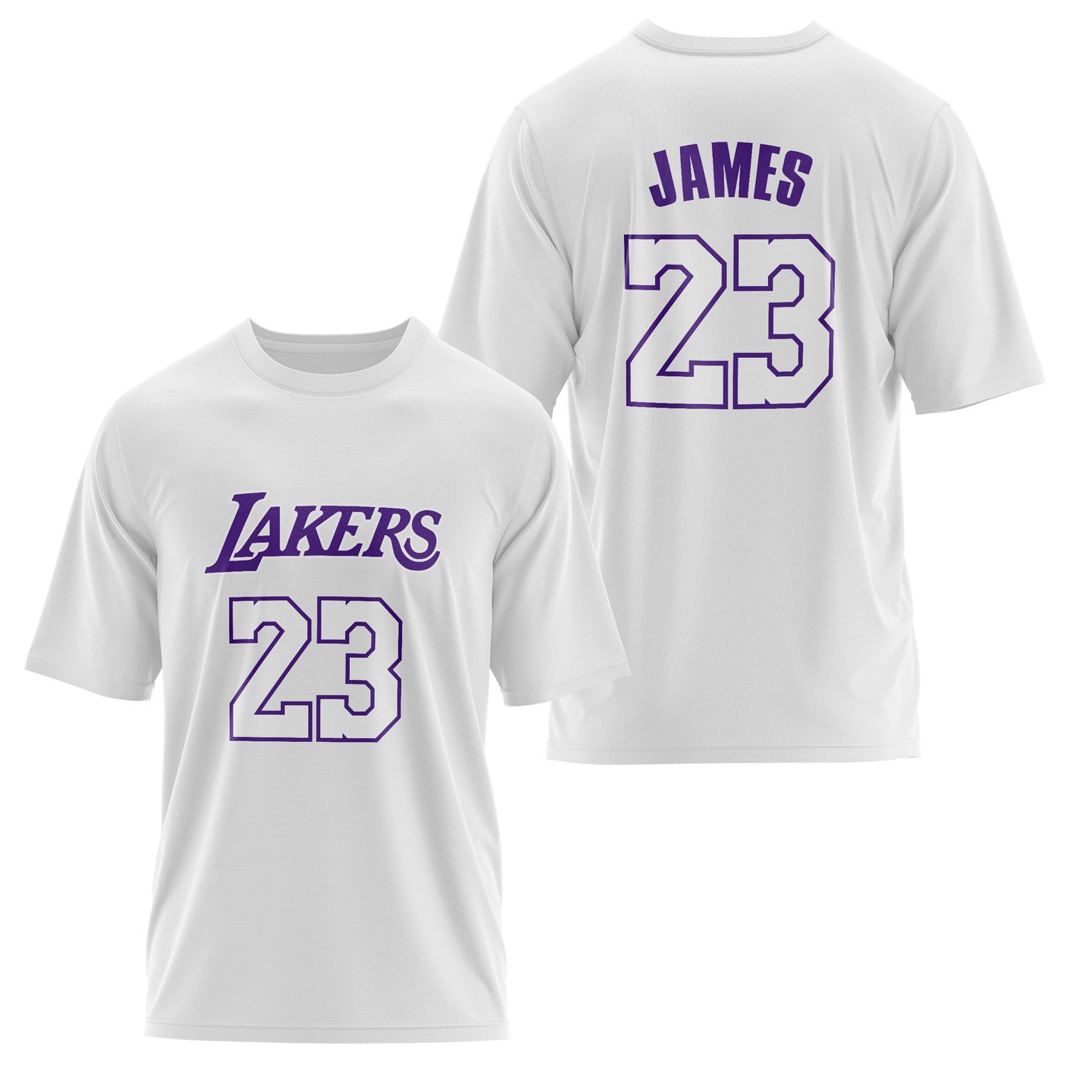 LeBron James 23 Lakers Forma Oversize Tişört