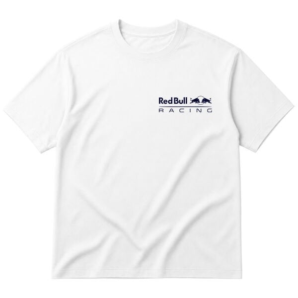 Red Bull Racing Navy Blue Oversize Tişört L - Beyaz