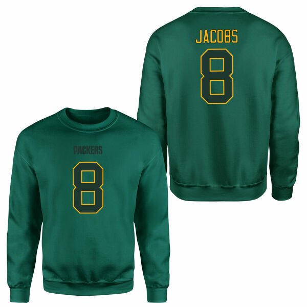 Josh Jacobs Green Bay Packers Sweatshirt XL - Nefti Yeşili