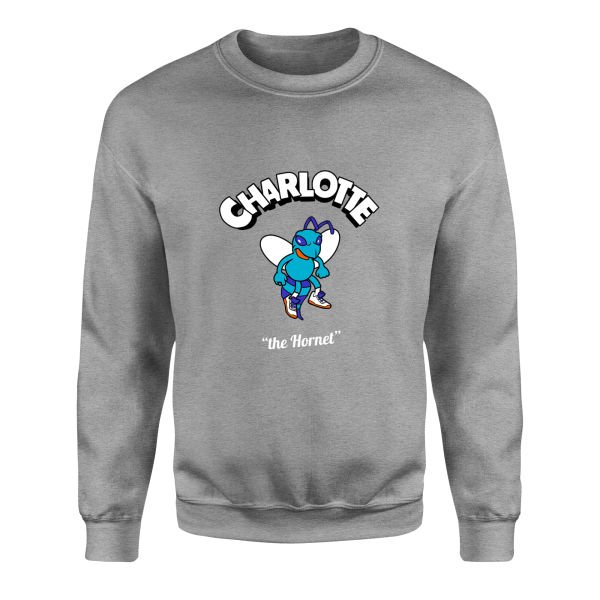 Charlotte Cartoon Sweatshirt S - Gri