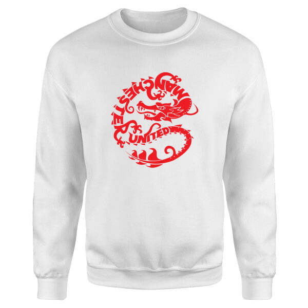 MANU Dragon Sweatshirt S - Beyaz