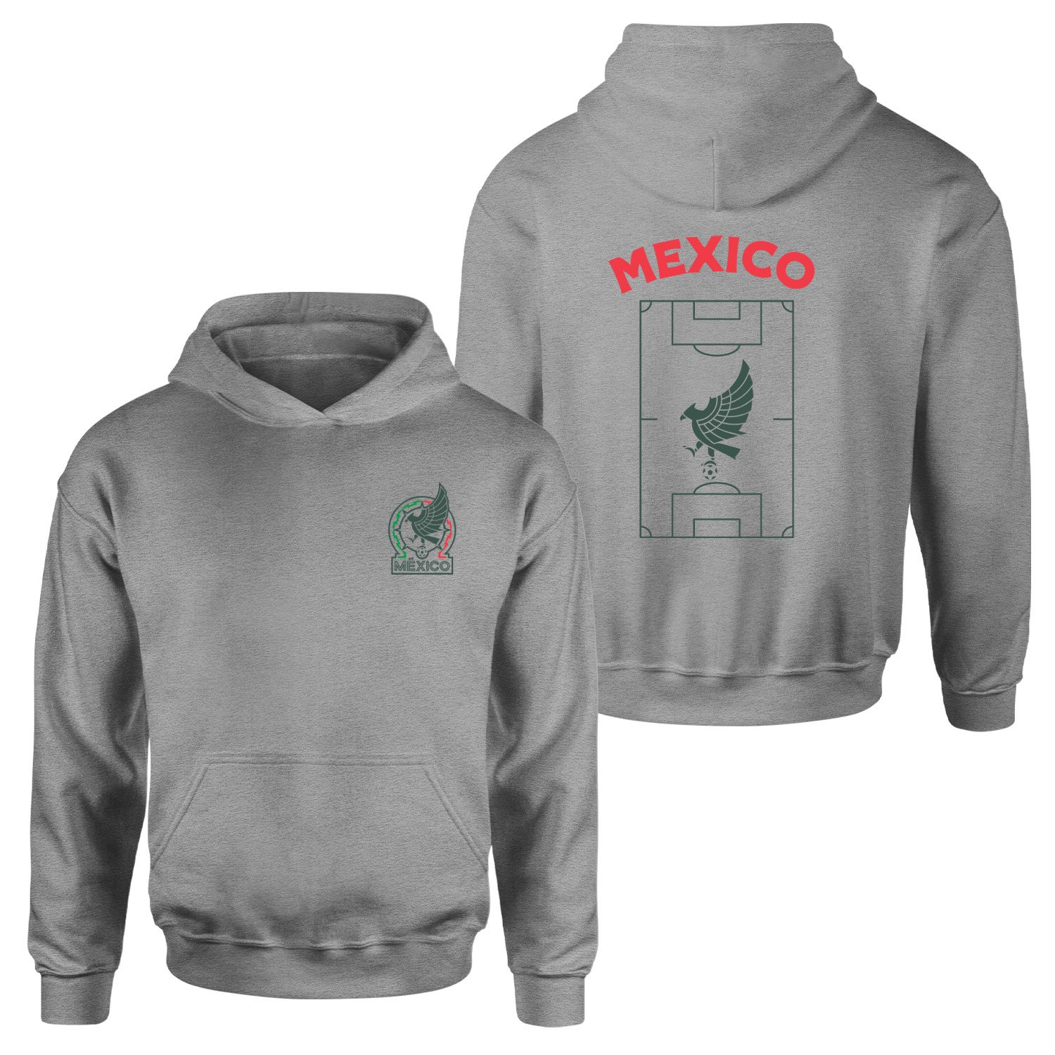 Meksika Dünya Kupası 2026 Hoodie M - Gri